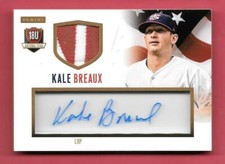 2014 Kale Breaux Panini USA Baseball Rookie Auto Patch 13/20