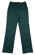 International Concepts Ponte Pants Womens size Medium Green Pull On New Stretch