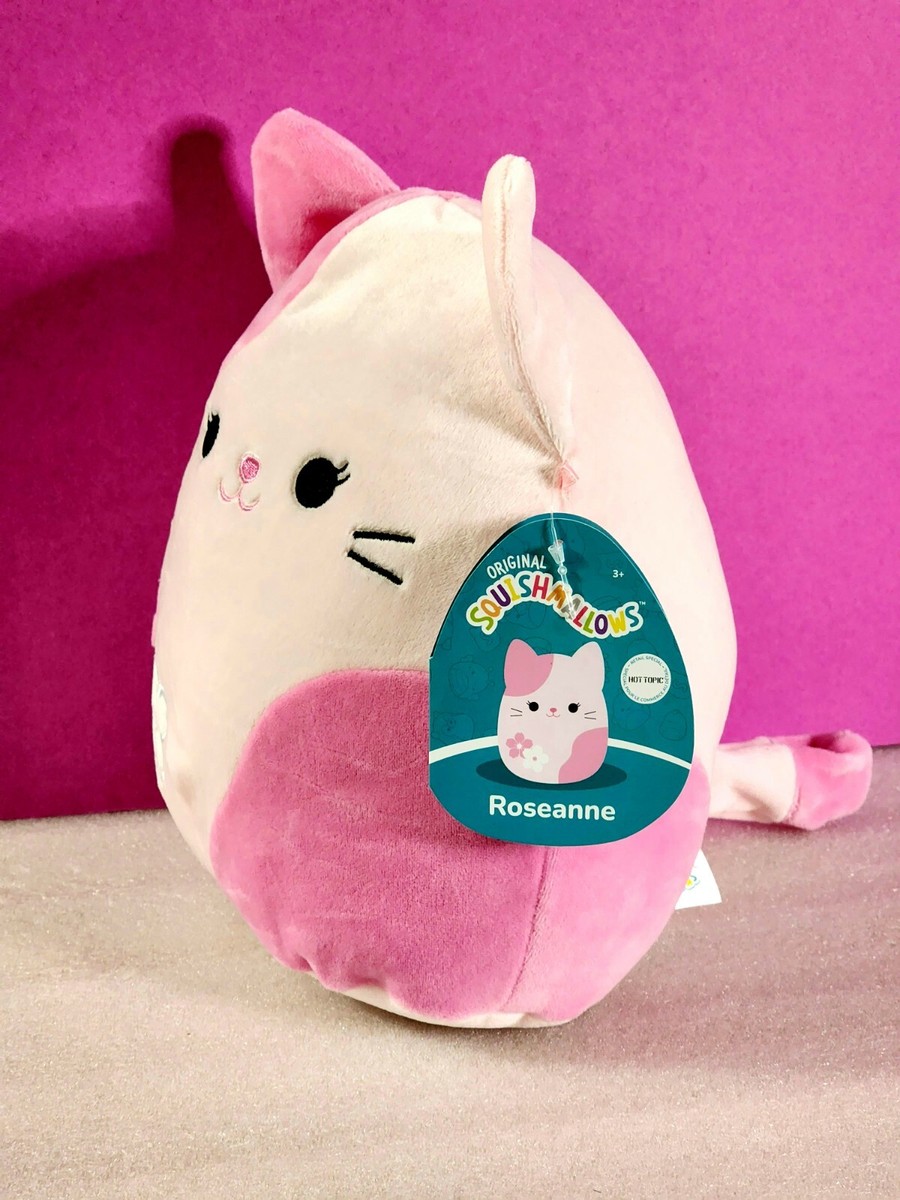 Squishmallows Roseanne the Pink Flower Sakura Cat 8