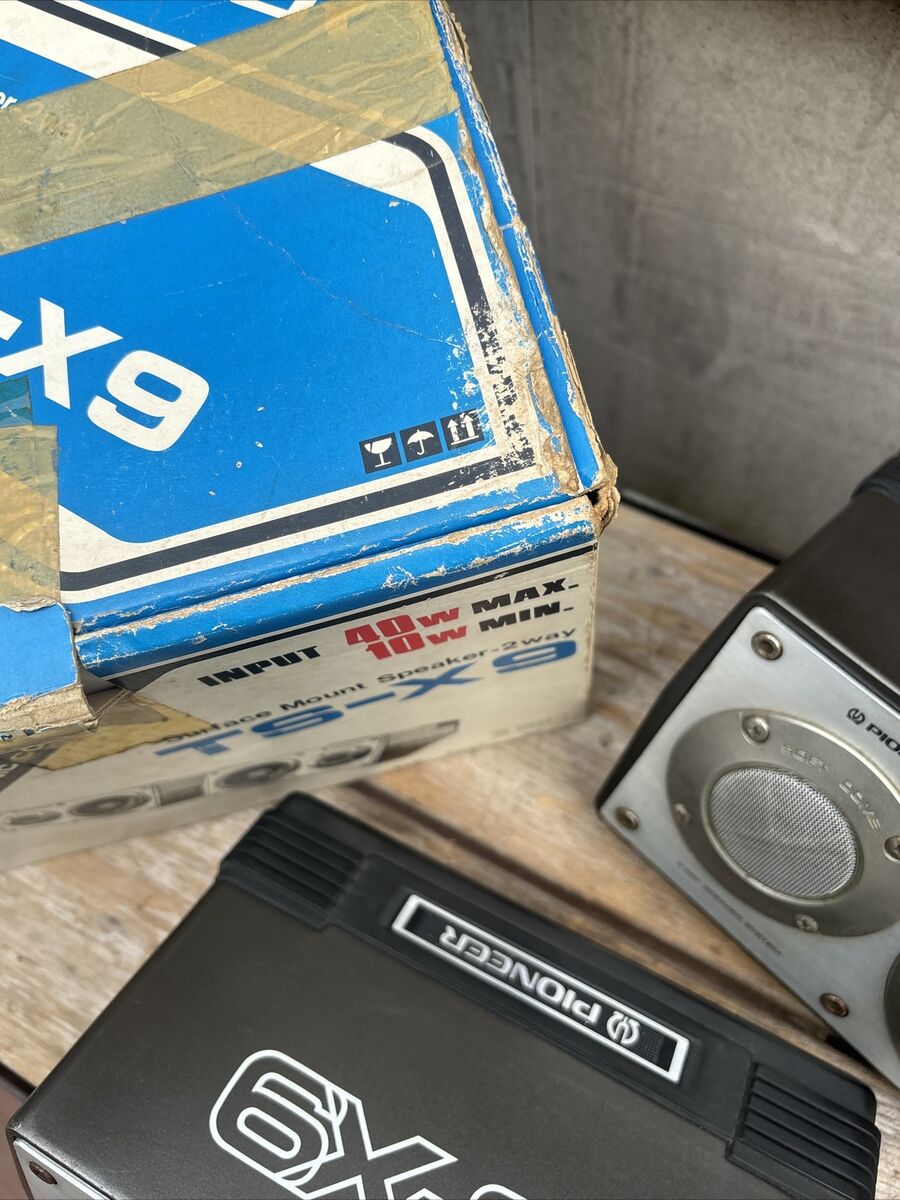 Vintage Pioneer TS-X9 2Way Surface-Mount Car Speakers Stereo Vintage Pioneer TS-X9 2Way Surface-Mount Car Speakers Stereo