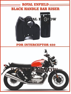Royal Enfield Premium Black Handle Bar Riser for INTERCEPTOR 650 - Exp Ship