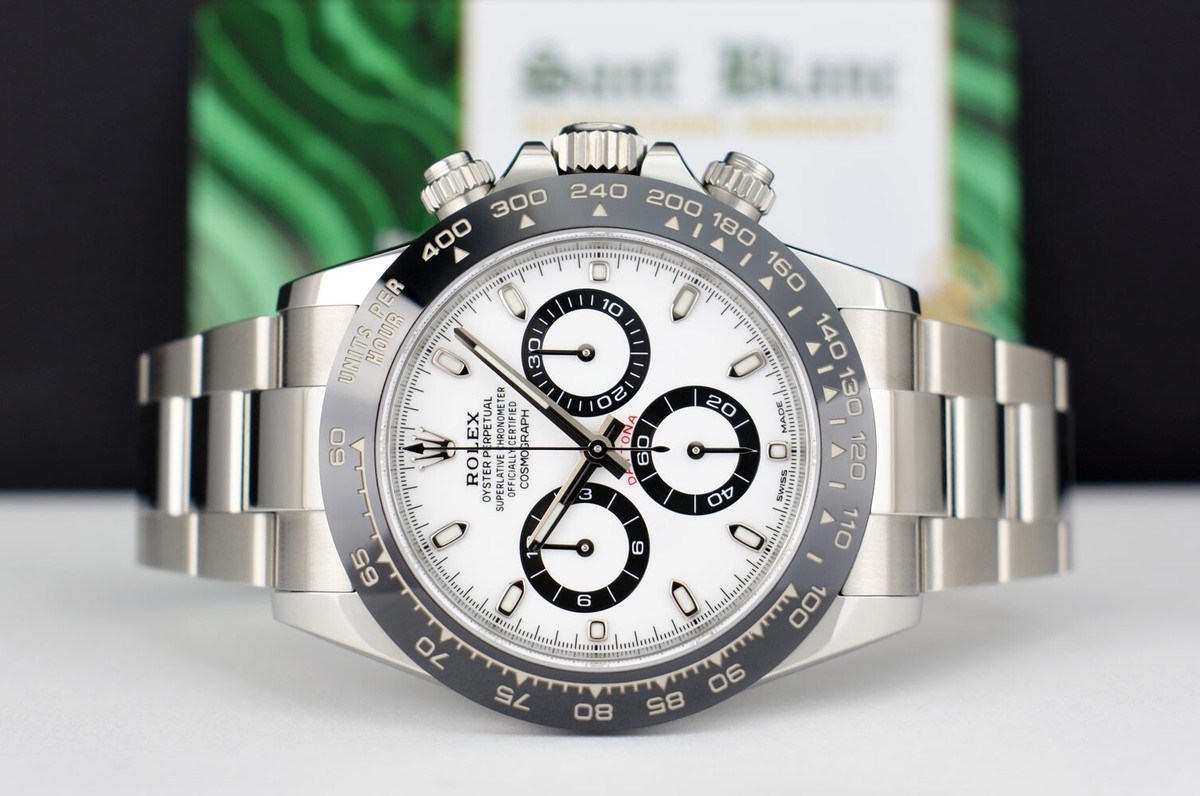 ROLEX - Stainless PANDA Ceramic DAYTONA White Dial 116500 LN