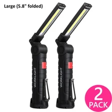 COB LED Work Light USB Rechargeable Magnetic Flashlight Hand Lamp Inspection US