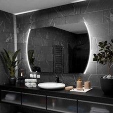 Specchio del bagno LED Baltimore Controluce personalizzato misura VARIANTI 