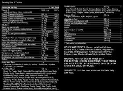 Optimum Nutrition Opti-Men 180 Tabs | Complete Multivitamin for