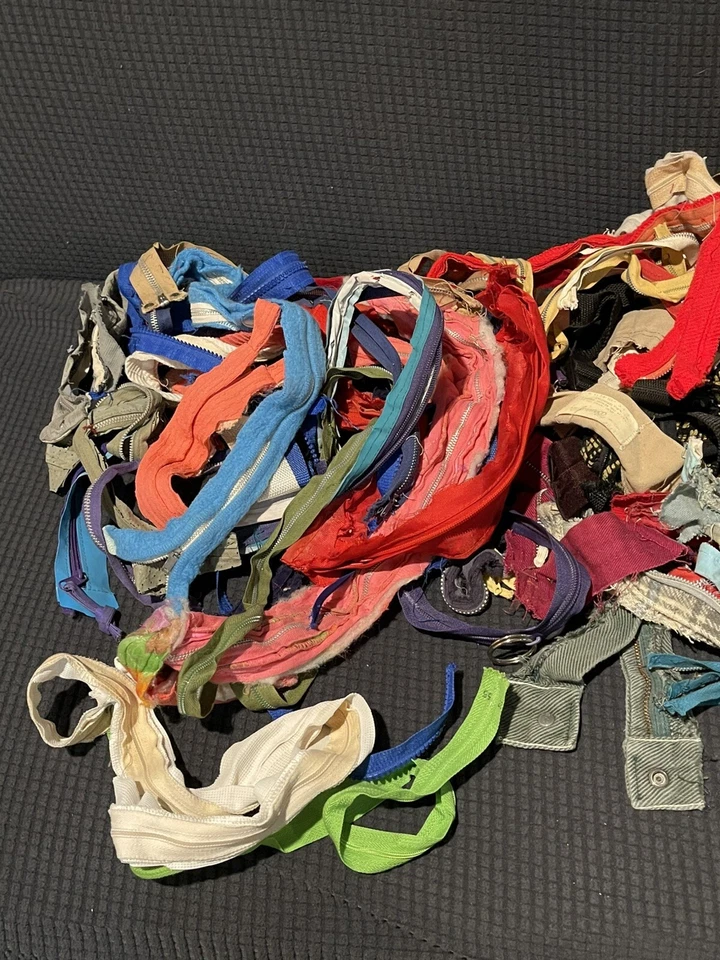 HUGE LOT Mid Century Vintage Zippers Sewing Crafting Talon Over 3lbs - AS IS Old - Image 3 of 4
