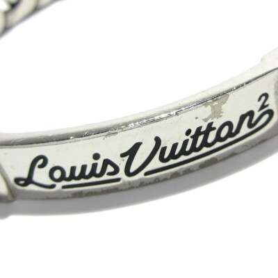 Auth LOUIS VUITTON Bracelet Chain Link Square LV MP3227 Auth LOUIS VUITTON Bracelet Chain Link Square LV MP3227