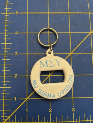 Mu Sigma Upsilon Bev Key  3 in 1 Beverage Can Bottle OpenerKeyring RETIRED ITEM