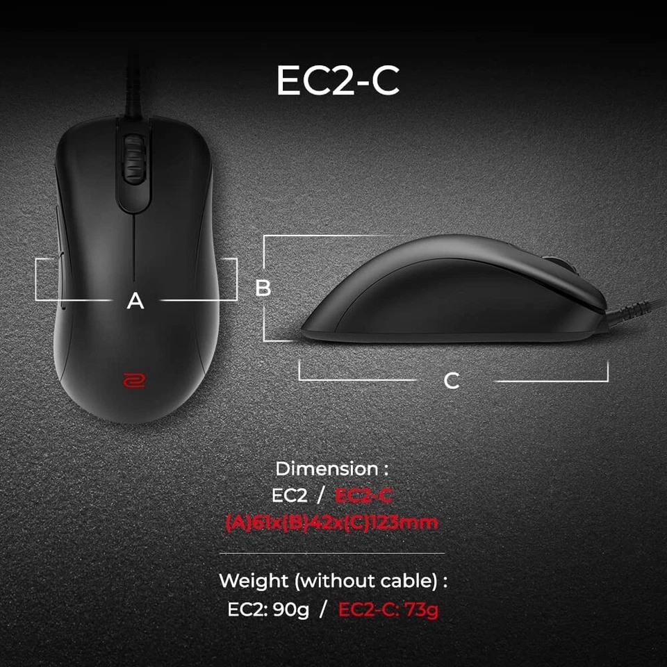 NEW BENQ ZOWIE EC2-C Wired Gaming Mouse--Medium - Image 4 of 4