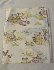 VINTAGE Shirt Tales Baby Receiving Blanket 80's HALLMARK CARDS RICK PAMMY TYG