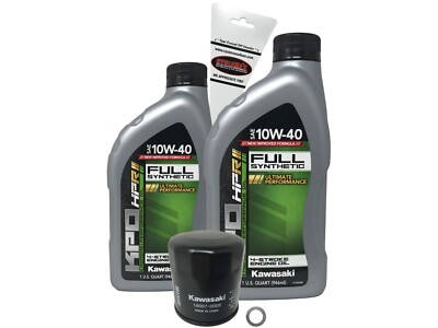 Kawasaki OEM Full Synthetic Oil Change Kit for 2015-2022 Kawasaki Vulcan S EN650