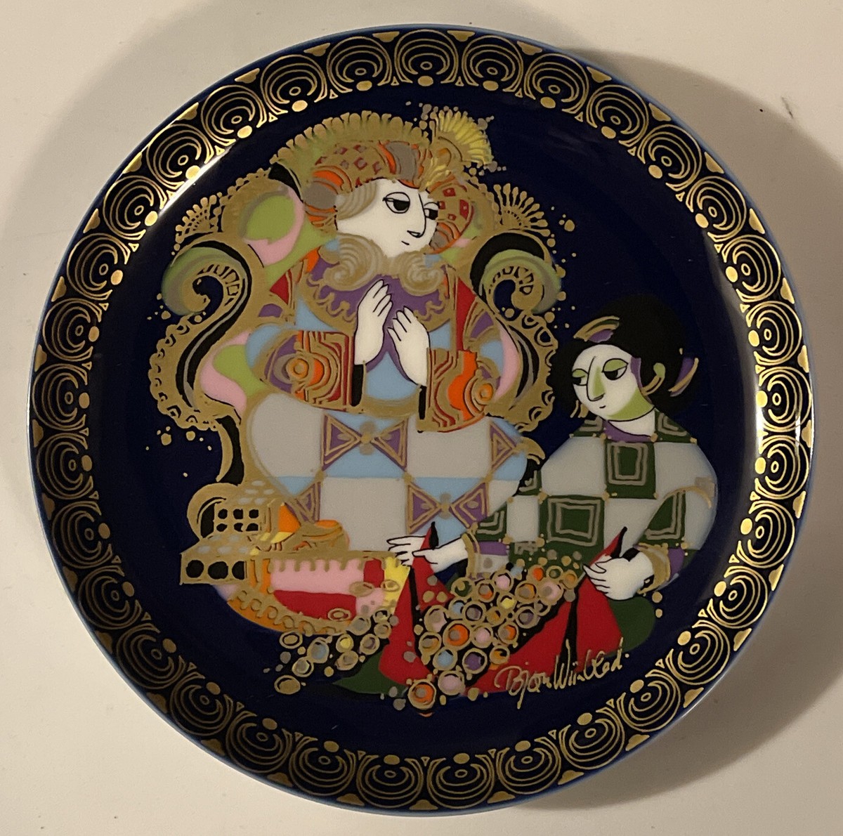 BJORN WIINBLAD ROSENTHAL ALADIN UND DIE WUNDERLAMPE PLATE #8 OF 12  discontinued