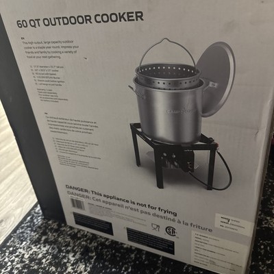Camp Chef 60-Qt Boil Pot with One Burner Stainless Steel