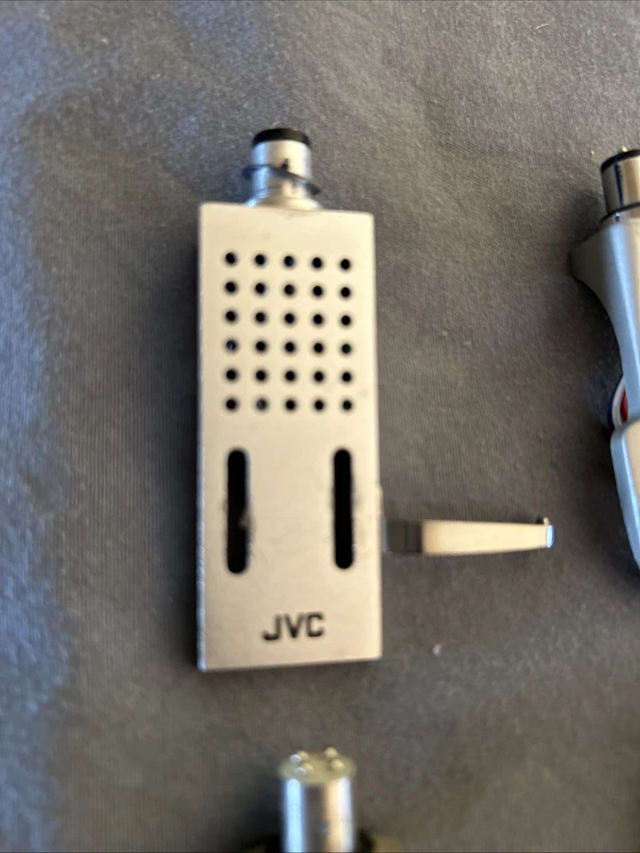 4 cabezales giratorios Phono Stanton Hitachi JVC Pioneer con elevadores de brazo plateados Foto 2 de 4