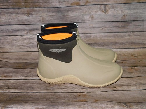 Muck Boots 11 11.5 Womens Oatmeal Brown Ankle Boots Insulated Rubber Snow Rain - Picture 9 of 14