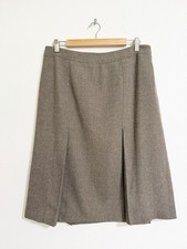 Vintage Pendleton Virgin Wool Midi Skirt Taupe Size 10P