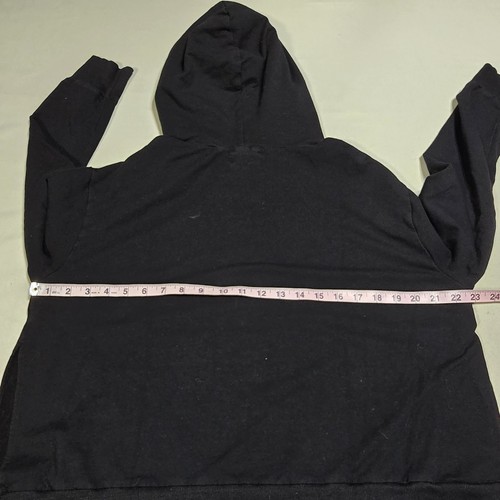 Monrow Classic Womens Black Hoodie Sweatshirt Pullover Size Small - Picture 4 of 6