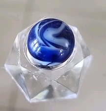 CHRISTENSEN AGATE    DEEP COBALT BLUE   FANCY PATTERN- Pretty Color   