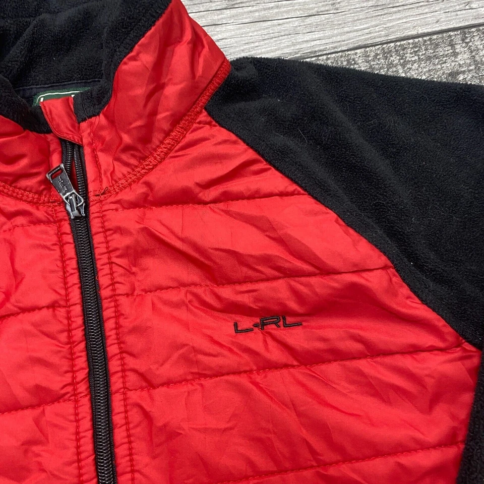 Ralph Lauren Active Red Fleece Jacket Mens Small - Image 3 of 4