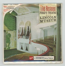 Restored Ford's Theatre and Lincoln Museum View-Master Packet A-798 Sealed Mint