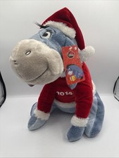 Disney 2014 Christmas Eeyore Holiday Plush Winnie The Pooh 15  
