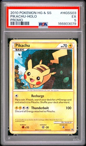 Pikachu graded PSA 5 for sale on eBay