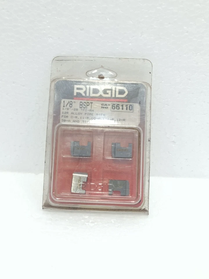 RIDGID 66110 1/8″ BSPT ALLOY DROP HEAD THREADER PIPE DIES – RIGHT HAND - Image 4 of 4