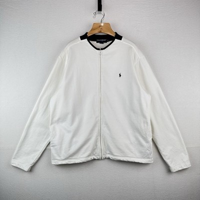 Polo Sport Ralph Lauren Men s XL Full Zip French Terry Performance Jacket White