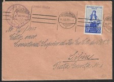ROMANIA 1953 Cover pmk Orasul Stalin to Sibiu