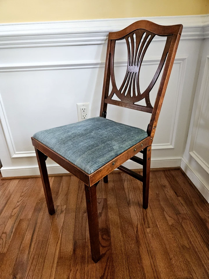 Casa rodante LEG-O-MATIC Airstream remolque de viaje silla de madera plegable estilo 131 de colección Foto 4 de 4