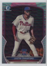 2023 Bowman Chrome Prospects Aqua & Pink Vapor Refractor Justin Crawford 1m4i