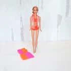 Vintage 1967 Mattel Talking Barbie, Titian, Original 2 pc, Cover Up, Bad Leg
