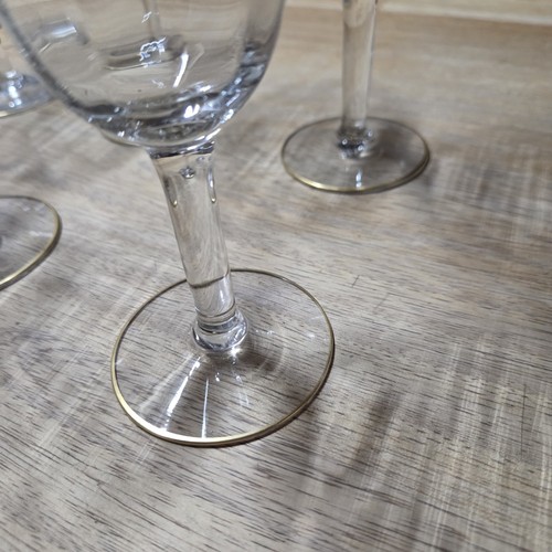 Tiffin Franziskaner Minton Goldrand Kristall Wasserkelch 7" Optik 6er Set - Bild 6 von 22