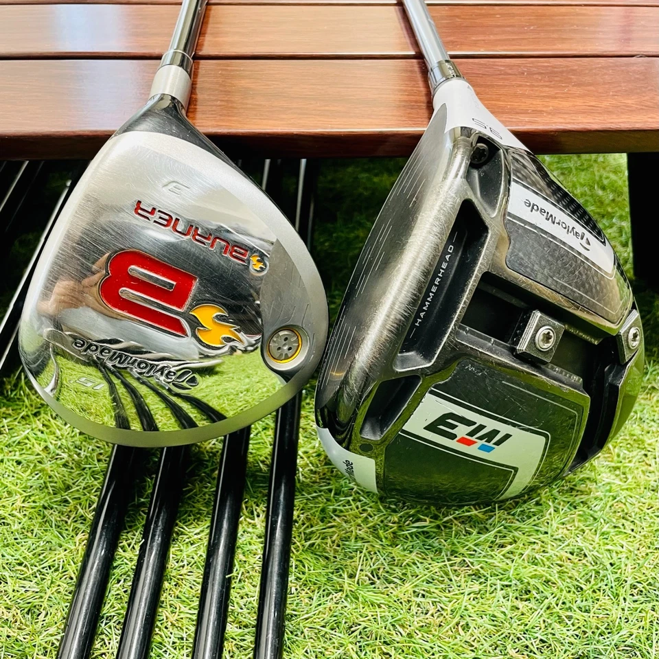 Taylormade Full Set M3 1w Burner 3w 7w 3hy Iron 5-9PwSw 12PC S Flex Golf Club - Image 2 of 4