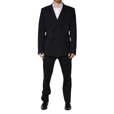 DOLCE & GABBANA Anzug Blau MARTINI Zweireiher 2-teilig EU56/US46/XXL 2630usd