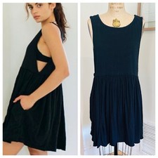 Free People Beach “I’m Still Obsessed”Mini Dress In Black, Medium