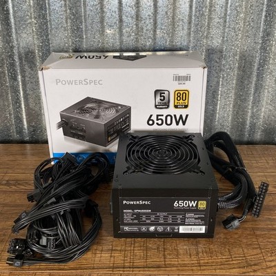 PowerSpec CW 650 Watt 80 Plus Gold ATX Semi-Modular Power Supply GPW650SGM