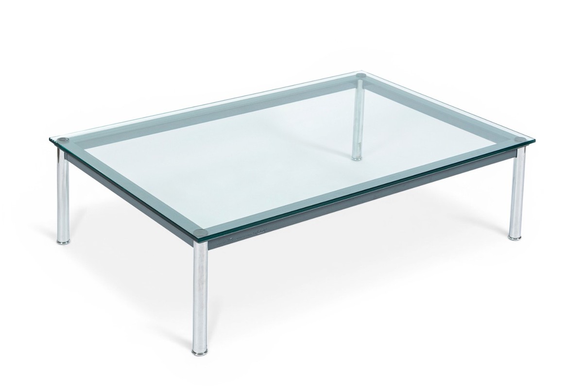 定価67万 Cassina コルビュジエ LC10-P ガラス Bauhaus LC10-P Low Glass Coffee Table by Le Corbusier for Cassina