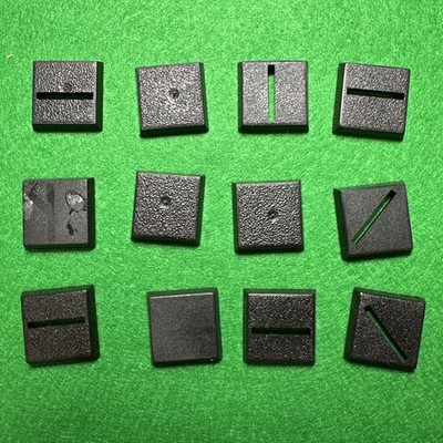 Warhammer Games Workshop gemischtes Set 20 mm quadratische Basis Konvolut Basen Citadel  