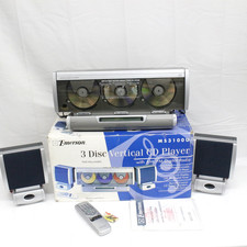 Emerson MS3100U Triple Play Linear 3 CD Changer Stereo System with Speakers
