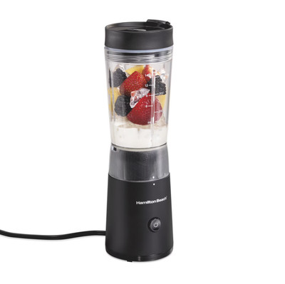 Hamilton Beach Personal Blender Smoothie Maker with Leak-Proof Travel Lid NEW