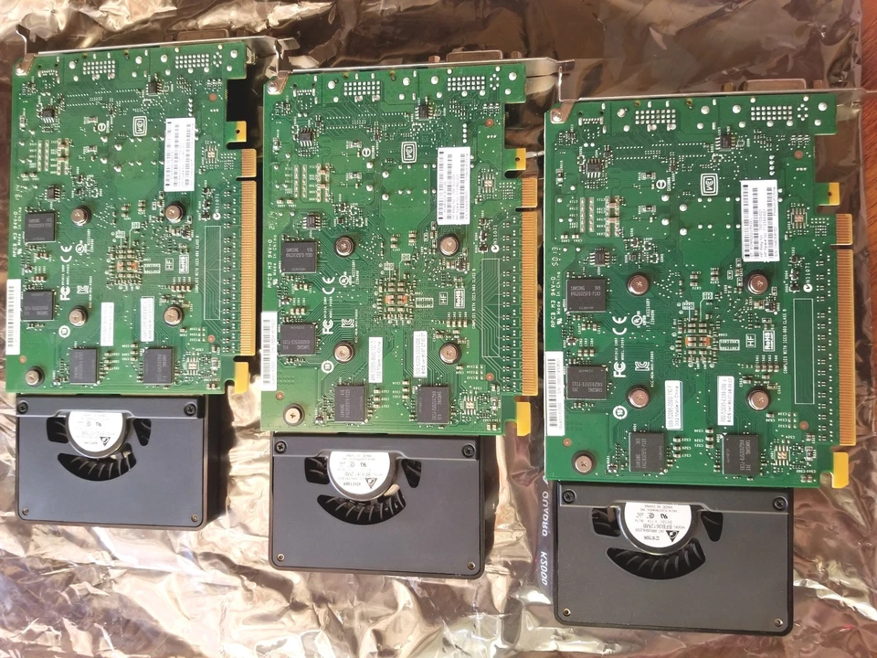 Lot 3X NVIDIA Quadro K2000 2GB GDDR5 PCIe Graphics Card HP 700103-001 713380-001 - Image 3 of 4