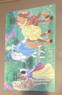 8 Disney Wooden Puzzles Set Princesses Minnie Mouse Daisy Duck