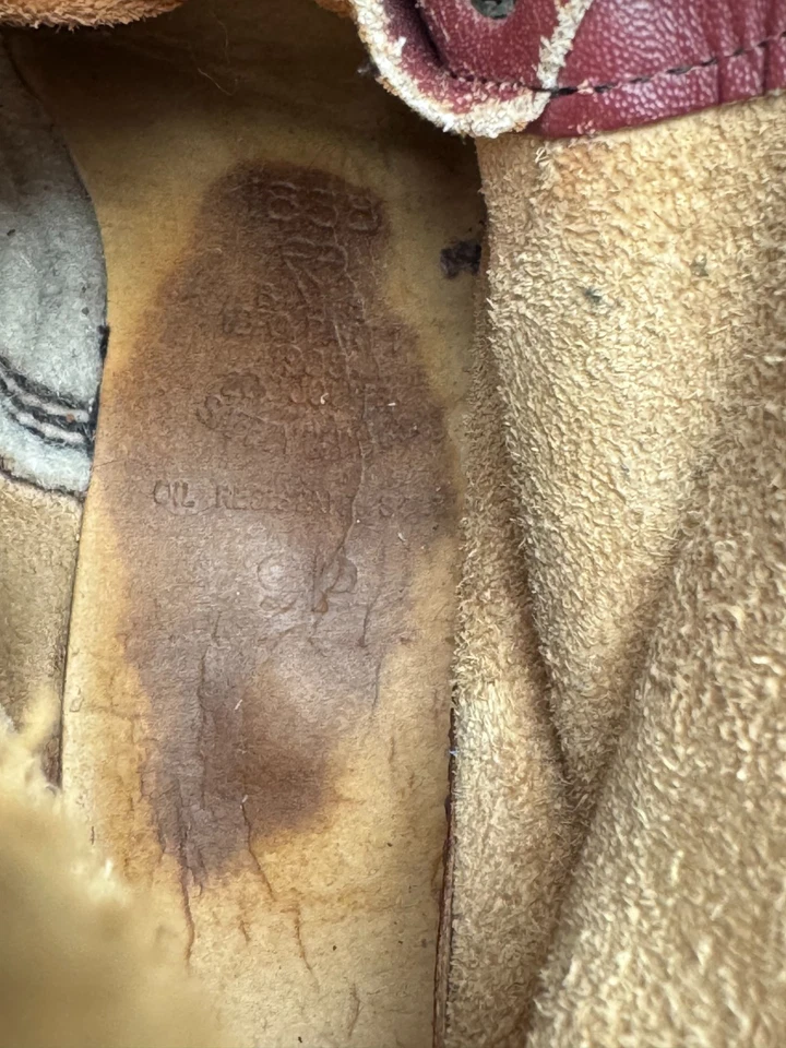 💥Dr. Botas Martens Doc England Raras Años 70 De Colección Marrón Rojo Puntera de Acero UK9 | US10 Foto 2 de 4