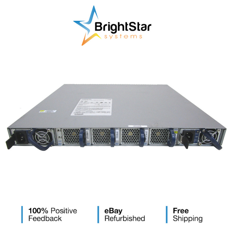 Arista DCS-7050SX2-72Q-R   48x10GbE 6x40GbE QSFP+ Switch Rear to Front Airflow
