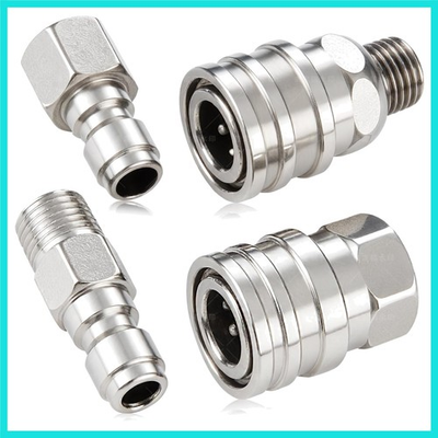 #ad 4 PCS Pressure Washer Coupler Quick Connect Fittings，1 4 in NPT Female and Ma... $19.76
