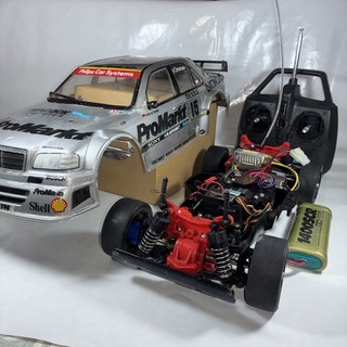 Vintage Tamiya TA02 Mercedes C Class DTM ProMarkt RC Car Acoms Control Spares