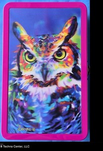 Royce Tin 3D Supply/Pencil Box, Owl Design, #FT07521