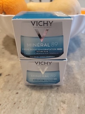 Vichy Mineral 89 100H Cream And Sorbet Mat 48H Hydration 1.69 Oz. Each