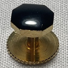 Vintage Men  s Formal Black And Gold Tuxedo Suit Shirt Stud